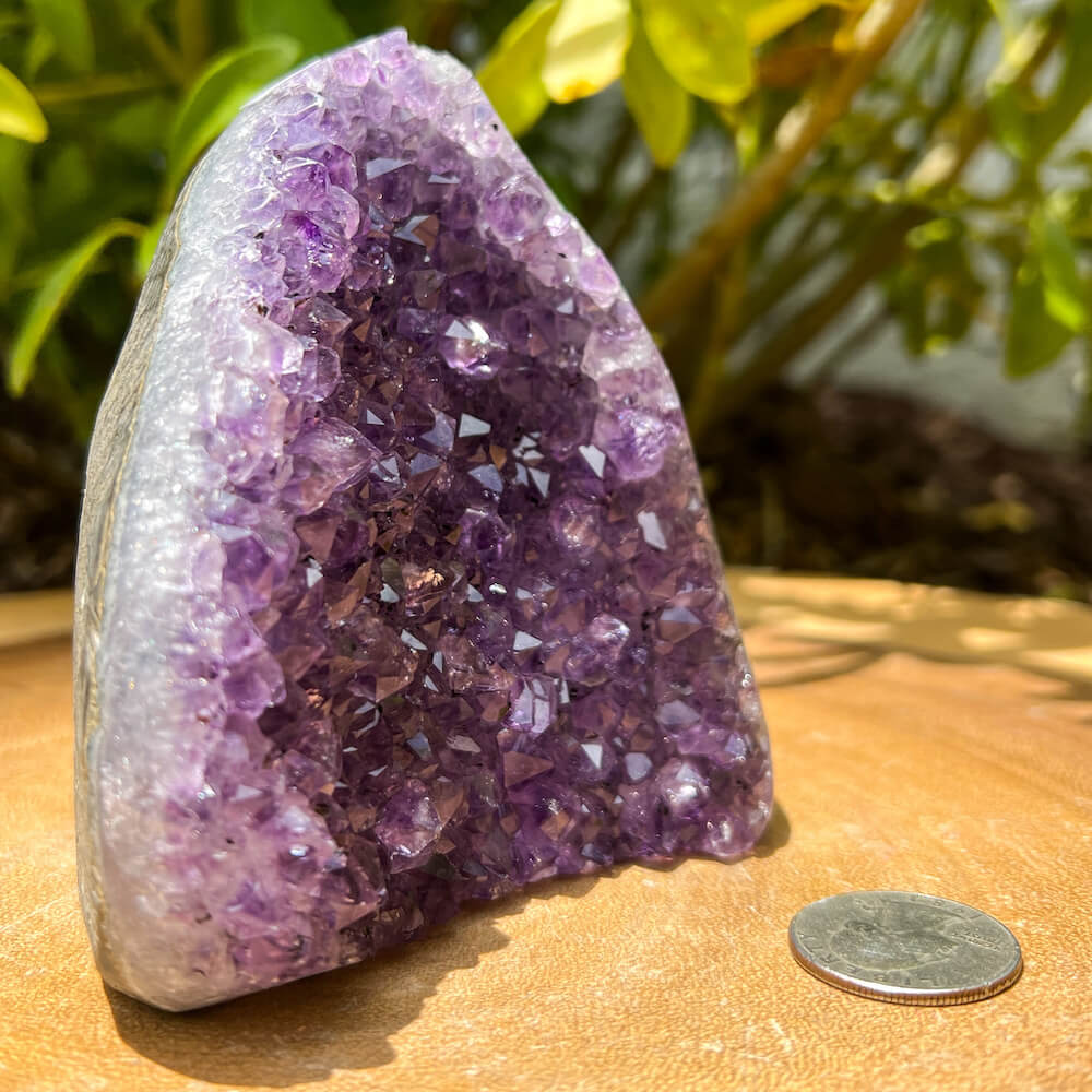 Polished Amethyst Geode Cluster - Cathedral Amethyst - Group A - Polished Amethyst Geode Cluster - Cathedral Amethyst, Stone Point, Crystal Point, Amethyst Tower, Power Point at Magic Crystals. Natural Amethyst Gemstone for PROTECTION, PEACE, INSPIRATION. Magiccrystals.com offers FREE SHIPPING and the best quality gemstones. 