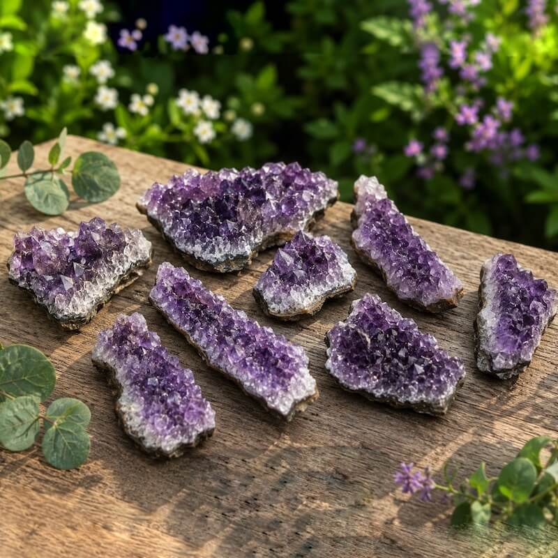 AMETHYST STONE. Natural Amethyst and Quartz Crystal Clusters, Uruguay AAA Quality. These are very high grade Amethyst Clusters with stunning color and crystallization. Shop Amethyst Stone Quartz Natural Gemstone Cluster at Magic Crystals. FREE SHIPPING AVAILABLE.
