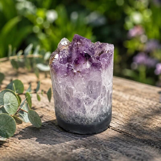 Polished Amethyst Cylinder from Brazil 