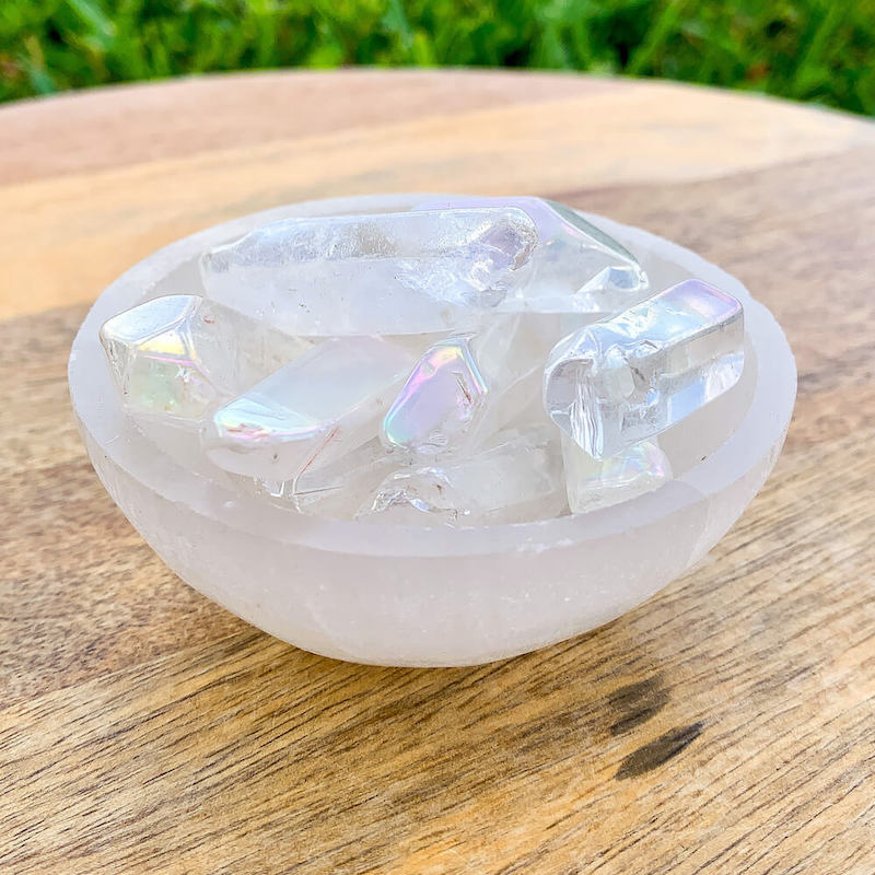 Looking for Angel Aura Quartz Double Terminates Points? Shop at Magic Crystals Raw Angel Aura Quartz crystal | Rainbow Quartz | Aura Quartz Chunks | Angel Aura Rough | Raw Angel Aura Stone. Free Shipping available.