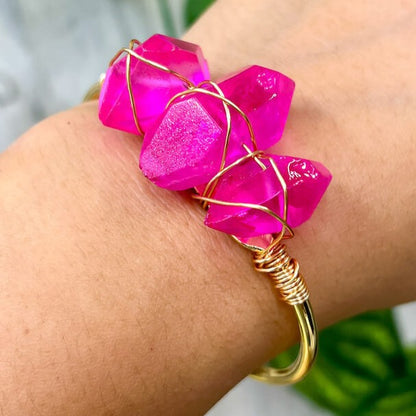 Aura Quartz Crystal Bracelet