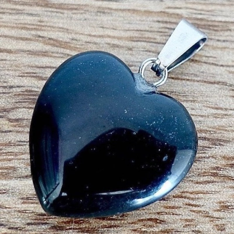 Black Agate Pendant Necklace