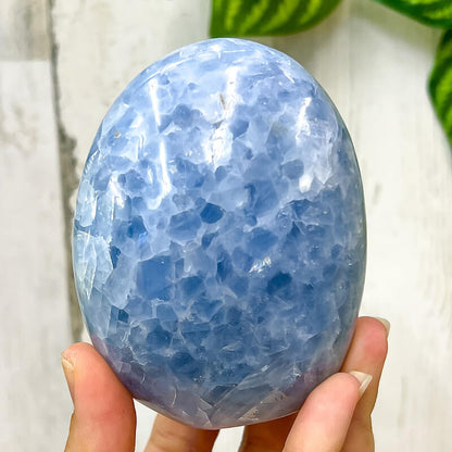 Looking for a Blue Calcite Polished Freeform? Shop at Magiccrystals for Blue Calcite Polished Freeforms, different sizes available including Large Free Standing Cut Base, Specimens, these Healing Crystals are helpful for Throat Chakra, Calcite Specimen. Choose Size ('AAA' Grade, Cut Base Blue Calcite Free Form. Blue-Calcite-Freeform-E
