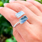 Real-Blue-Kyanite-Ring. Shop for Adjustable Dual Crystal Ring - Chakra Ring Jewelry from Magic crystals. 2 points crystal ring for creativity, passion, wisdom, and love. Activate your chakra. Birthstone Rings. Pure Natural Raw Healing Crystal for Women, men. Minimal Gemstone Rings, Chunky crystal rings, Raw gemstone rings, Raw crystal rings.