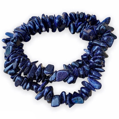 Looking for Blue Goldstone Necklaces? Blue Goldstone Raw Chip Gemstone Choker Necklace can accent any outfit. Blue Goldstone Gemstone Necklaces with Free Shipping available. Goldstone pendant. Magic Crystals carries blue goldstone bracelet, blue goldstone pendulum, blue goldstone ring and more.