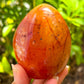 Carnelian Freeform Palm Stone from Madagascar