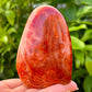Carnelian Crystal Palm Stone, Grade AAA, Agate Crystal - MagicCrystals.com . Carnelian-Freeform-B. Carnelian Freeform Polished