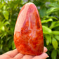 Carnelian Crystal Palm Stone, Grade AAA, Agate Crystal - MagicCrystals.com . Carnelian-Freeform-B. Carnelian Freeform Polished