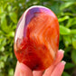 Carnelian Crystal Palm Stone, Grade AAA, Agate Crystal - MagicCrystals.com . Carnelian-Freeform-C. Carnelian Freeform Polished