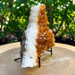 Citrine Druzy Cluster. Citrine Crystal Cluster Geode at Magic Crystals. Crystal Citrine Cluster, Citrine Crystal Cluster. Citrine Druzy Crystal Cluster Geode Solar Plexus Stone Wealth Stone Citrine Crystal. Gemstone Carving. FREE SHIPPING available.