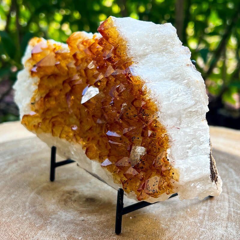 Citrine Druzy Cluster. Citrine Crystal Cluster Geode at Magic Crystals. Crystal Citrine Cluster, Citrine Crystal Cluster. Citrine Druzy Crystal Cluster Geode Solar Plexus Stone Wealth Stone Citrine Crystal. Gemstone Carving. FREE SHIPPING available.