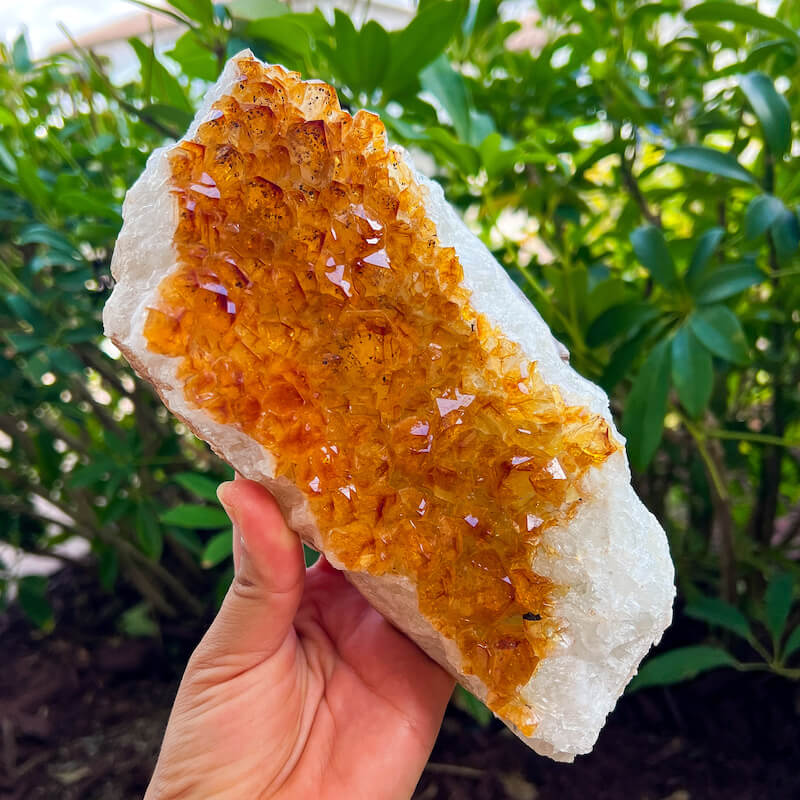 Citrine Druzy Cluster. Citrine Crystal Cluster Geode at Magic Crystals. Crystal Citrine Cluster, Citrine Crystal Cluster. Citrine Druzy Crystal Cluster Geode Solar Plexus Stone Wealth Stone Citrine Crystal. Gemstone Carving. FREE SHIPPING available.