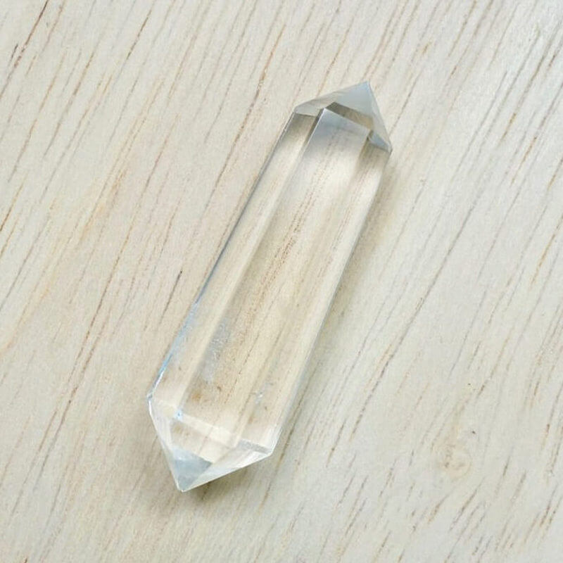 Double Point Stone.     Clear-Quartz-Double-Point. Natural Double Terminated Point Crystal.- Magic Crystal. Natural Double Terminated Point Crystal - MAGICCRYSTALS