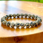 8 mm-Dalmatian-Jasper-Stone-Gemstone Beaded Bracelet - MagicCrystals.Check out our Gemstone Beaded Bracelet made of polished stone - 8mm Crystal Stone bracelet. This are the very Best and Unique Handmade items from MagicCrystals.com Crystal Bracelet, Gemstone bracelet, Minimalist Crystal Jewelry, Trendy Summer Jewelry, Gift for him and her.