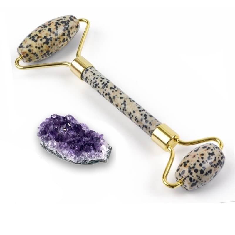 Made from natural gemstone, face rollers are used to gently massage the face. From jade rollers to gua shas, here are the seven best face rollers to add to your routine; MagicCrystals Face Rollers come available in Amethyst, Jasper,  Goldstone, Black Obsidian, Clear Quartz, Jade, Aventurine, Opalite, Tiger Eye