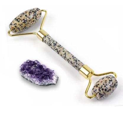 Made from natural gemstone, face rollers are used to gently massage the face. From jade rollers to gua shas, here are the seven best face rollers to add to your routine; MagicCrystals Face Rollers come available in Amethyst, Jasper,  Goldstone, Black Obsidian, Clear Quartz, Jade, Aventurine, Opalite, Tiger Eye