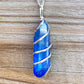 Looking for Deep Blue Aura Points, Blue Quartz Point? Shop at Magic Crystals for a variety of Blue Aura Quartz Crystal Necklace - Sterling Silver Healing Gemstone Aura Quartz Necklace - Blue Aura Quartz Pendant - Healing Jewelry. Raw Blue Aura Quartz Crystal Necklace, Raw Crystal Point, Wrap Necklace for Men Women