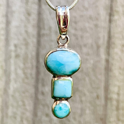 This lovely, rare and spectacular mineral gem called Larimar is only found in the Dominican Republic. Shop Genuine Natural Larimar Necklace, Dominican Ambar and Larimar Jewelry at Magic Crystals. Sterling Caribbean Larimar Necklace, Gift For Her, Gemstone Pendant. Magiccrystals.com carries the essence of the ocean.