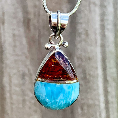 This lovely, rare and spectacular mineral gem called Larimar is only found in the Dominican Republic. Shop Genuine Natural Larimar Necklace, Dominican Ambar and Larimar Jewelry at Magic Crystals. Sterling Caribbean Larimar Necklace, Gift For Her, Gemstone Pendant. Magiccrystals.com carries the essence of the ocean.