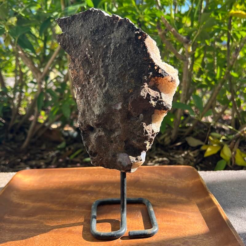Druzy citrino en un soporte - #B