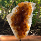 Druzy citrino en un soporte - #B