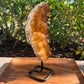 Druzy citrino en un soporte - #B