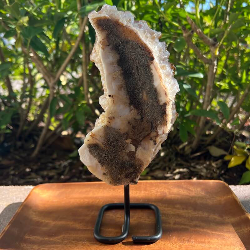 Druzy citrino en un soporte - #B