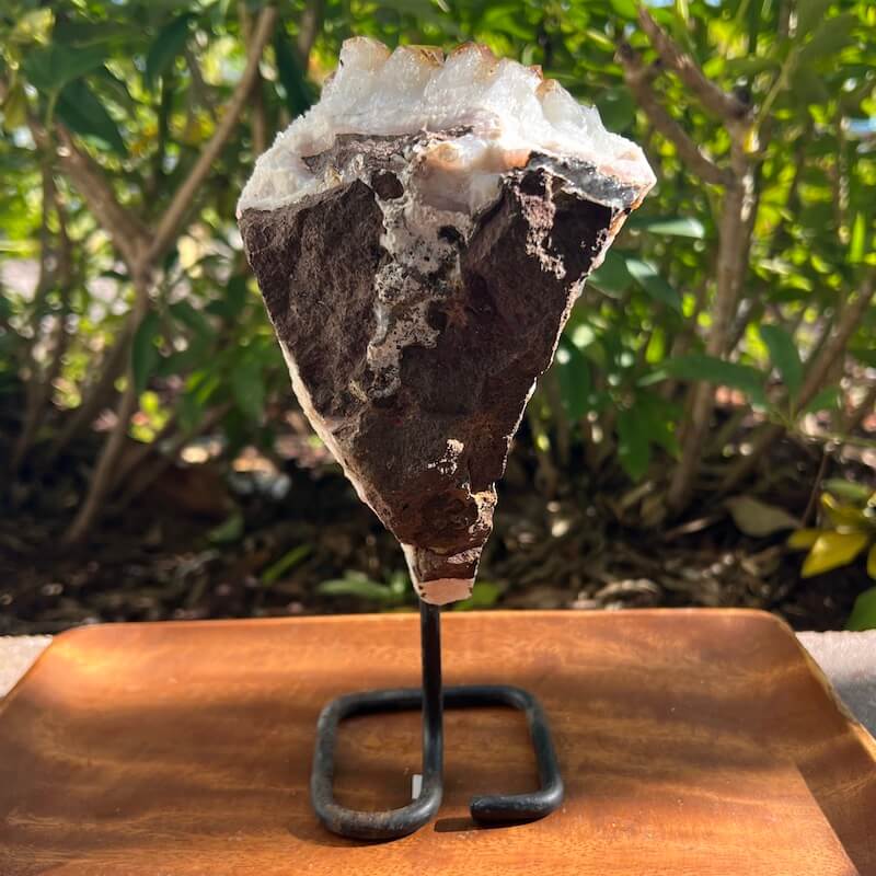 Druzy citrino en un soporte - #B