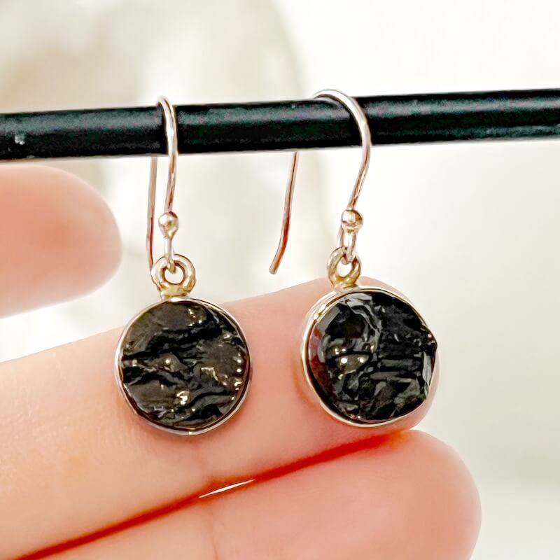 Elite Shungite Sterling Silver Earrings