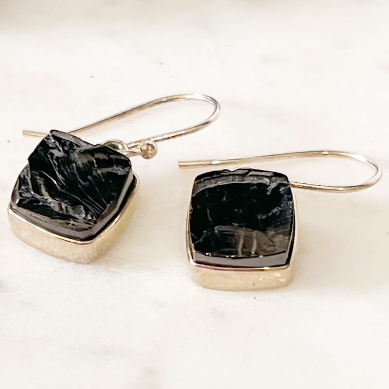 Elite Shungite Sterling Silver Earrings
