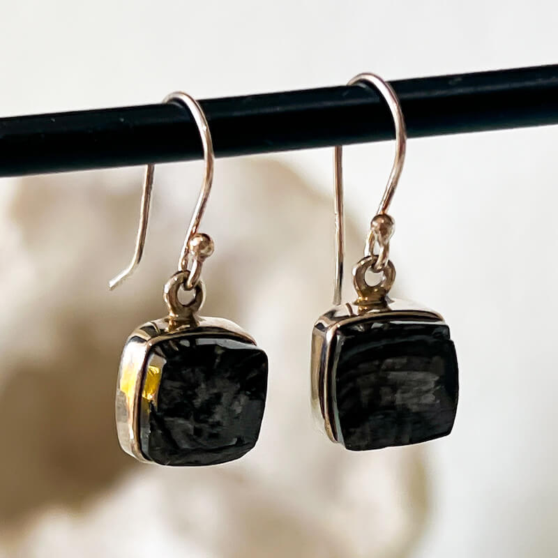 Elite Shungite Sterling Silver Earrings