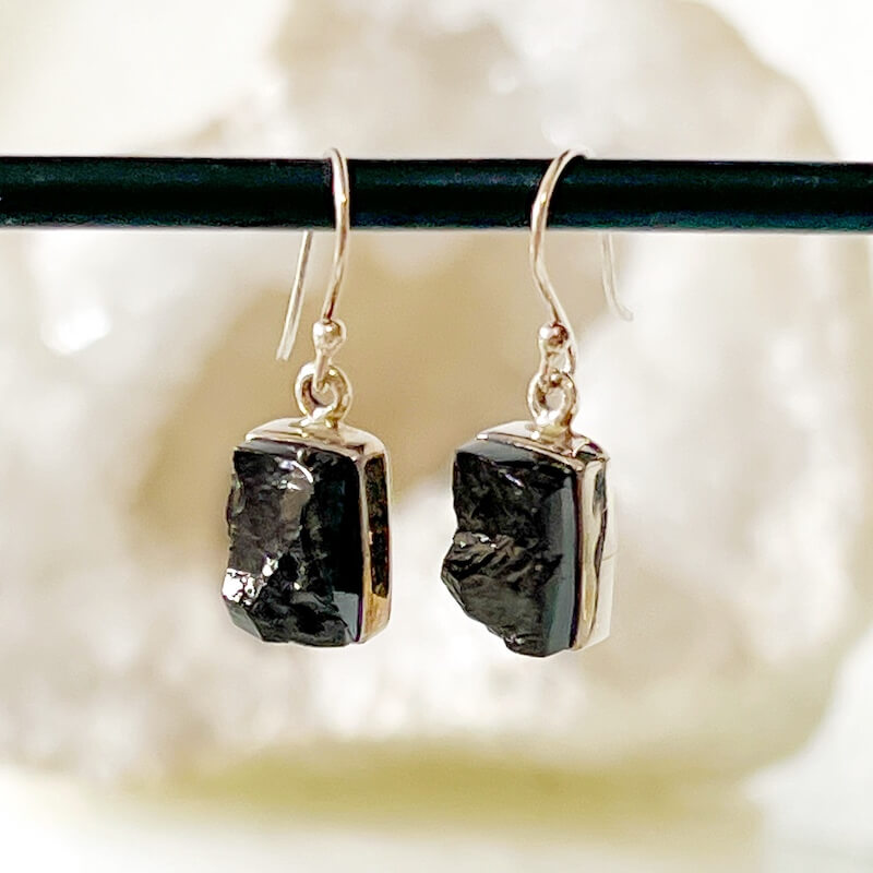 Elite Shungite Sterling Silver Earrings