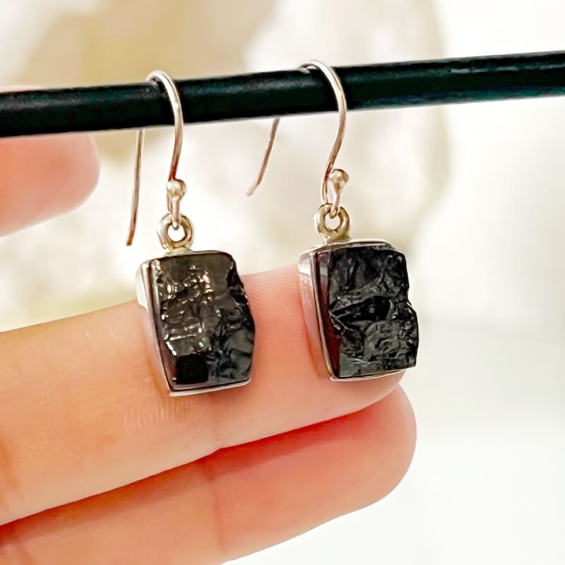 Elite Shungite Sterling Silver Earrings