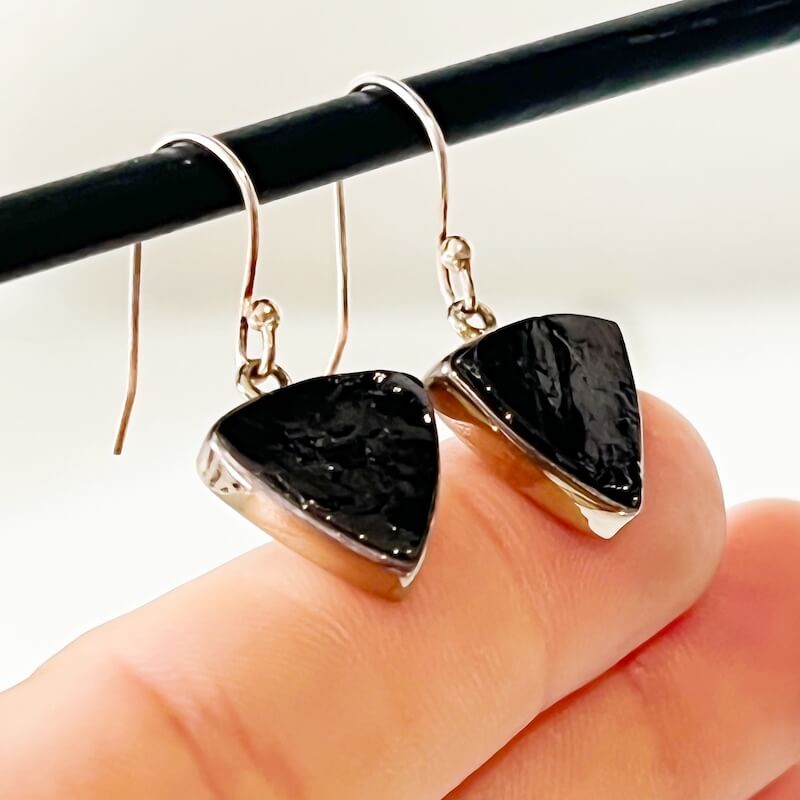 Elite Shungite Sterling Silver Earrings