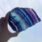 Quality Rainbow Fluorite Slab, Polished Fluorite Crystal, Natural Home Decor from MagicCrystals.com ships from Miami, FL since 2018. Polished fluorite crystal features beautiful bands of natural coloring with lovely depth, clarity, and unique internal patterns throughout the piece. 