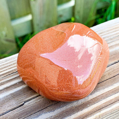 Goldstone-Polished-Stone. XL Polished Power Stone - XL Tumbled StoneXL Polished Power Stone - XL Tumbled Stone