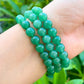 8 mm-Green-Aventurine-Stone-Gemstone Beaded Bracelet - MagicCrystals.Check out our Gemstone Beaded Bracelet made of polished stone - 8mm Crystal Stone bracelet. This are the very Best and Unique Handmade items from MagicCrystals.com Crystal Bracelet, Gemstone bracelet, Minimalist Crystal Jewelry, Trendy Summer Jewelry, Gift for him and her.