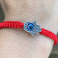 Hamsa-Eye--Bracelet.Shop at Magic Crystals for Protection. The Red String Bracelet has been worn throughout history in many cultures as a symbol of protection, faith, and good luck and acts as a shield from negativity and actually has many positive effects. In quite a few cultures a red string bracelet is believed to have magical powers. Seed-Of-Life-Bracelet-Red-String-protection-bracelet