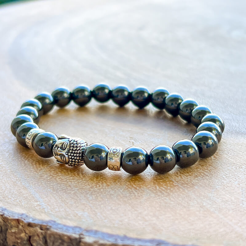 Hematite Stone Bracelet - Hematite Jewelry - MagicCrystals. Hematite Stone Beaded Bracelet crystal bracelets for women and men. Aries and Aquarius Base Chakra bracelet. Grounding bracelet. Hematite Beaded Crystal Bracelets are perfect ways to carry your stones around with you everywhere you go.