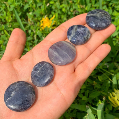 Natural Gemstone Disc Stone - Worry Stone. Rocks and Fossils. Black Tourmaline, Green Jade, Clear Quartz, Lapis Lazuli, Red jasper , Amethyst, Golden Healer Quartz, Peach Aventurine, Rose Quartz at MagicCrystals