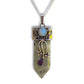 Labradorite-Pendant-Necklace. Flower Point Gemstone Pendant Necklace. Flower Point Gemstone Pendant Necklace - MagicCrystals