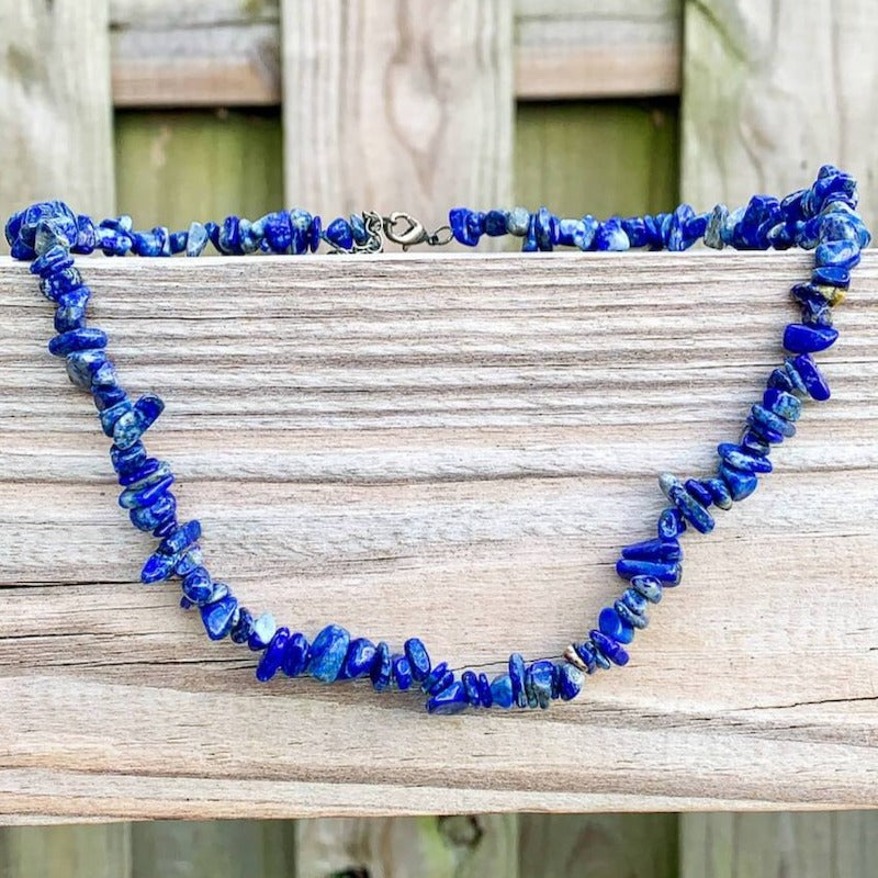 Check out our Genuine Lapis Lazuli Choker Necklace. These are the very Best and Unique Handmade items from Magic Crystals that will communication and Healing in many Different Areas. Made with Natural Raw Gemstones. Free shipping on Lapis Lazuli Jewelry. Beaded Stone Choker, Semi Precious Necklace