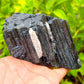 Looking for Extra Large Black Tourmaline Crystal? Shop at Magic Crystals for Black Tourmaline Crystal. Raw, Black Tourmaline Specimen. Natural Rough Black Tourmaline Crystal, Raw Black Tourmaline Cluster Free Form Tourmaline. Tourmaline is for PROTECTION,  SHIELDING, and SECURITY. FREE SHIPPING available.