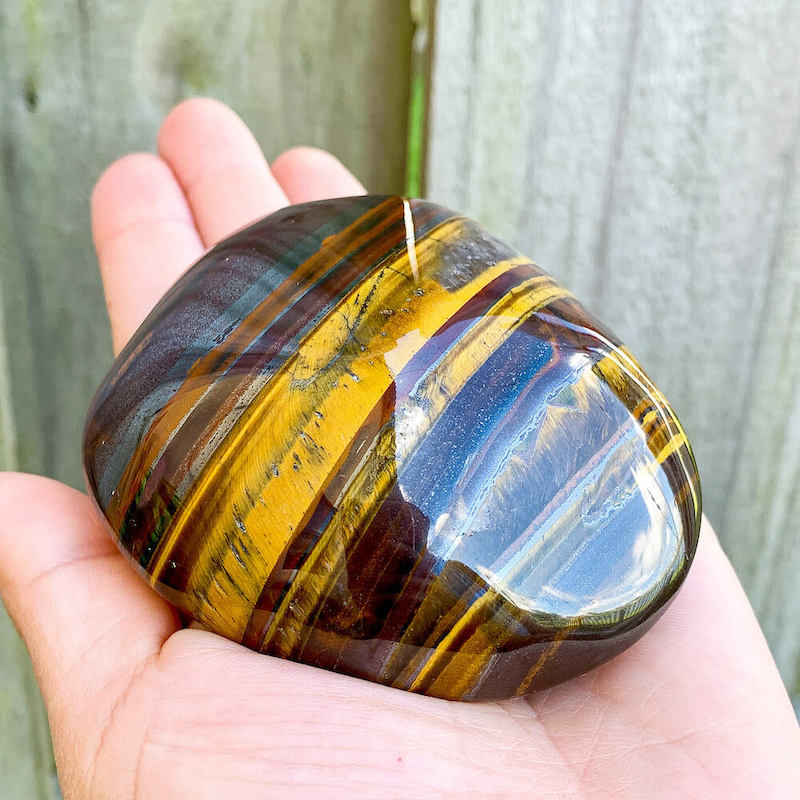 Large-Polished-Tiger-Eye-Power-Stone Stone Polished Power Stone - Brown Stone - MagicCrystals. XL Polished Power Stone - XL Tumbled StoneXL Polished Power Stone - XL Tumbled Stone