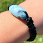 Looking for Larimar adjustable Bracelet? Magic Crystals has Larimar stone bead woven bracelet, Boho bracelet, Tiny bracelet, Macrame bracelet, Chip stone bracelet, larimar bracelet, Minimalist bracelet. Hemp Bracelet - Macrame bracelet. Woven bracelet for men and women, braided bracelet. FREE SHIPPING AVAILABLE. Polished Larimar Jewelry
