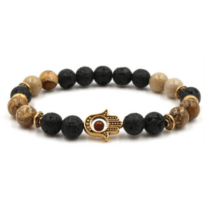 Shop for Lava Stone bracelet and Picture Jasper Bracelet at MagicCrystals. FREE SHIPPING and fast shipping available. Bracelet comes with different beads owl, Hamsa, Lion, Warrior, and Buddha Bracelet.