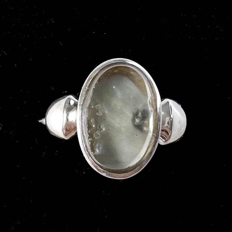 Libyan Desert Glass Sterling Silver Ring