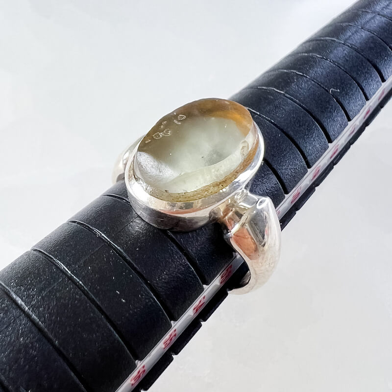 Libyan Desert Glass Sterling Silver Ring