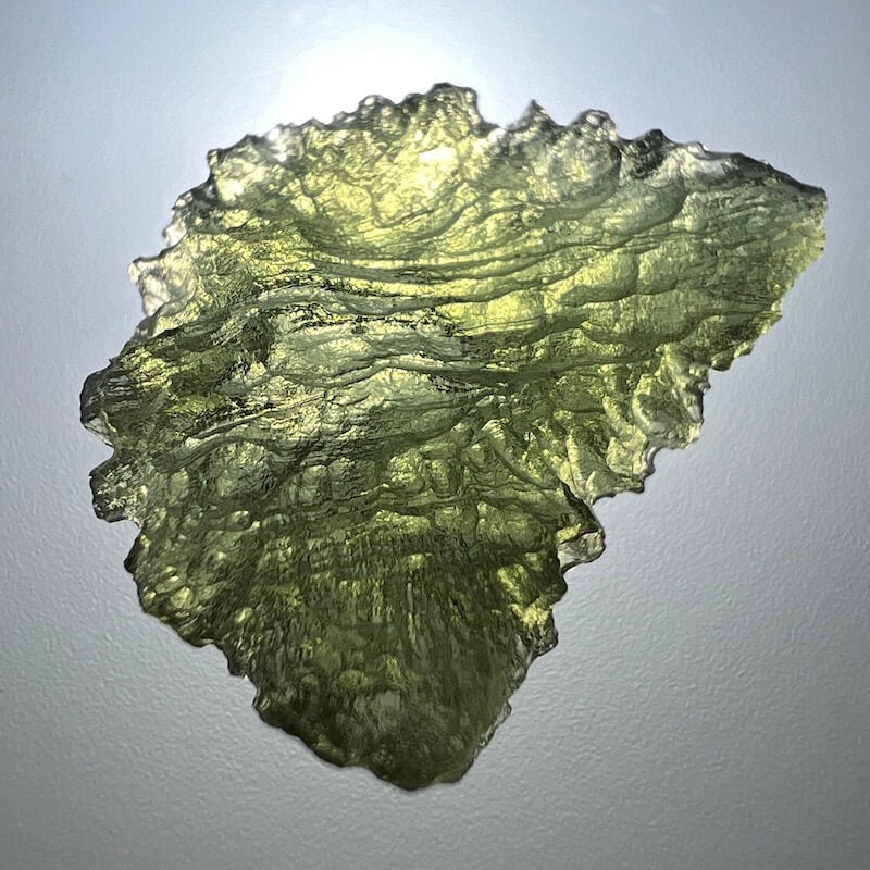 Moldavita auténtica de 0,5 - 1 gramo de República Checa - Cristal de tektita, grado 'A'