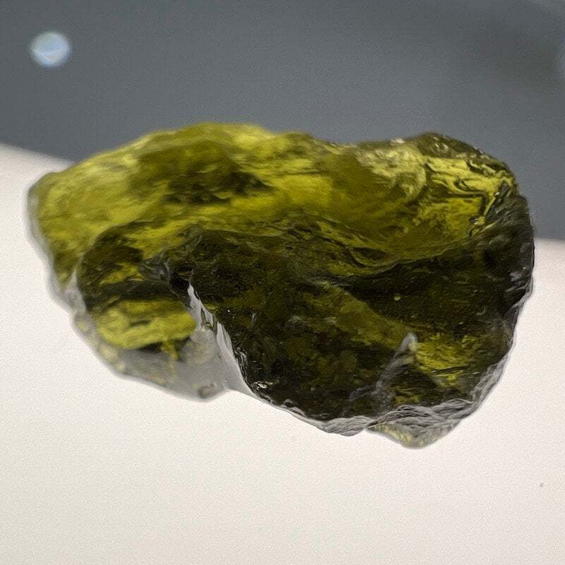 1.51- 2 Grams Authentic moldavite from Czech Republic, Tektite Crystal.  1.51 - 2 g. Authentic Moldavite 'A' Grade. Moldavite-Tektite